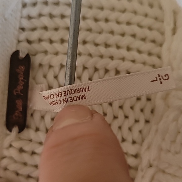 Free People Sweetheart Sweater Turtleneck Loose/oversized Fitting-100%cotton - Picture 4 of 10